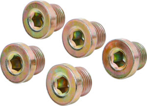 Oljeavtappningsskruvar | för BGS 126 | M17 x 1,5 mm | 5 delar