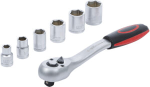Hylsnyckel-sats | 10 mm (3/8") | 8 - 19 mm | 7 delar