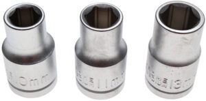Hyls-sats | 12,5 mm (1/2") | 10 - 11 - 13 mm | 3 delar