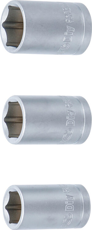 Hyls-sats | 12,5 mm (1/2") | 15 - 17 - 19 mm | 3 delar