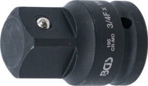 Kraft-Hylsnyckel-Adapter | Inre fyrkant 20 mm (3/4") - Yttre fyrkant 25 mm (1")