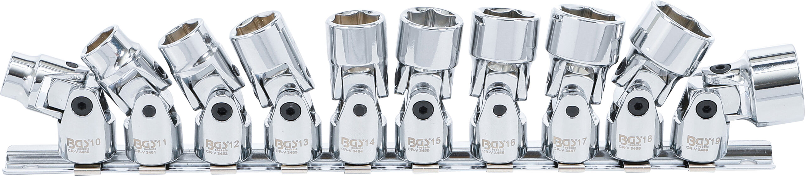 Kardanaxel-Insats-sats Sexkant | 10 mm (3/8") | 10 - 19 mm | 10 delar