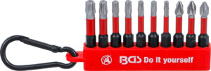 Torsionsbit-sats | Yttre sexkant 6,3 mm (1/4") | 10 delar