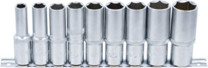 Hylsa-sats Sexkant, djup | 12,5 mm (1/2") | 10 - 24 mm | 9 delar