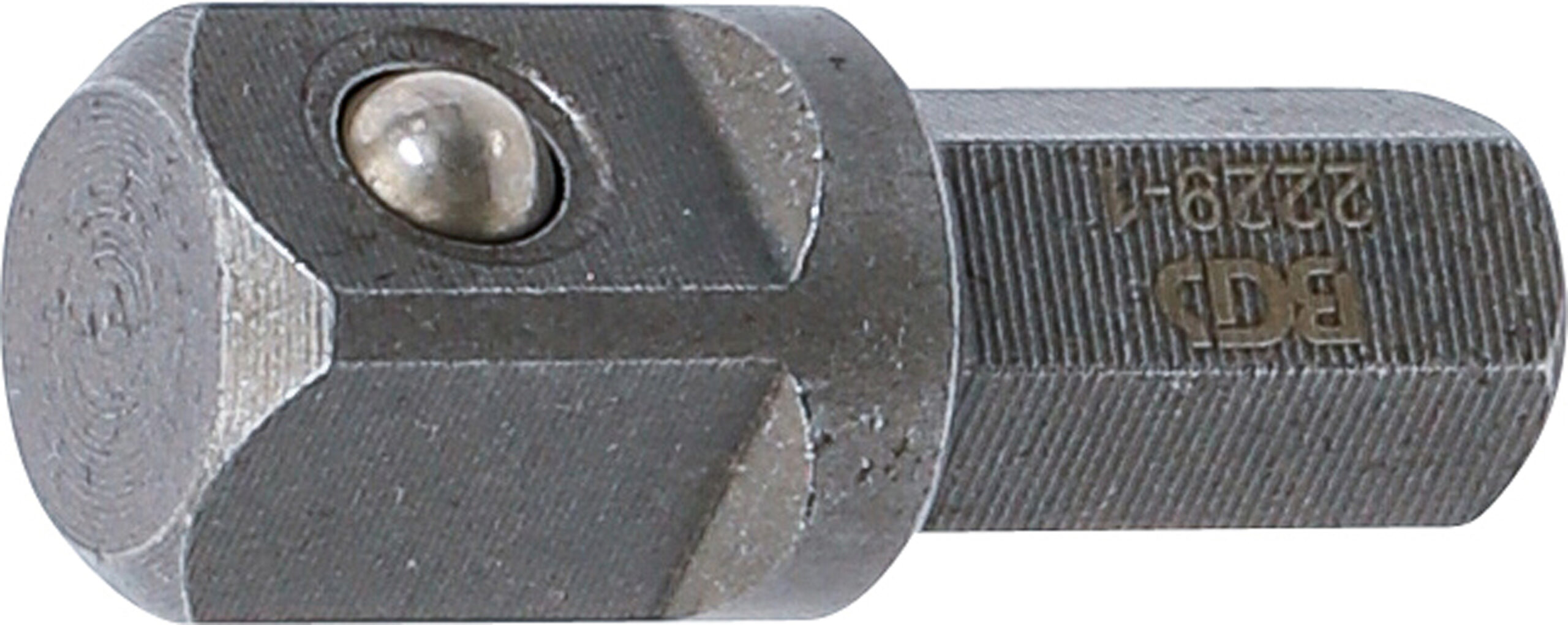 Bit-spärrskaft-adapter | Yttre sexkant 8 mm (5/16") - yttre fyrkant 10 mm (3/8") | 30 mm