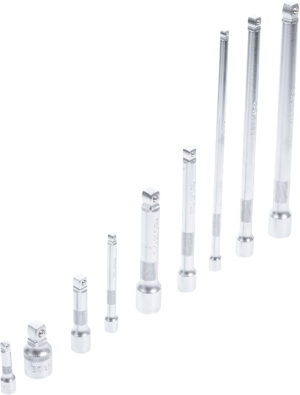 Tippförlängnings-sats | 6,3 mm (1/4"), 10 mm (3/8"), 12,5 mm (1/2") | 9 delar
