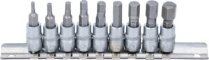 Bit-Insats-sats | 6,3 mm (1/4") | Inre sexkant 3/32" - 3/8" | Tumsstorlekar | 9 delar