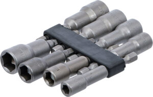 Hylsa-sats Sexkant | Yttre sexkant 6,3 mm (1/4") | 6 - 13 mm | 8 delar