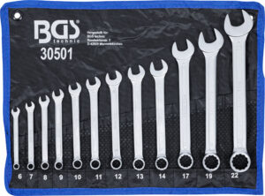 U-ringnyckel-sats | 6 - 22 mm | 12 delar