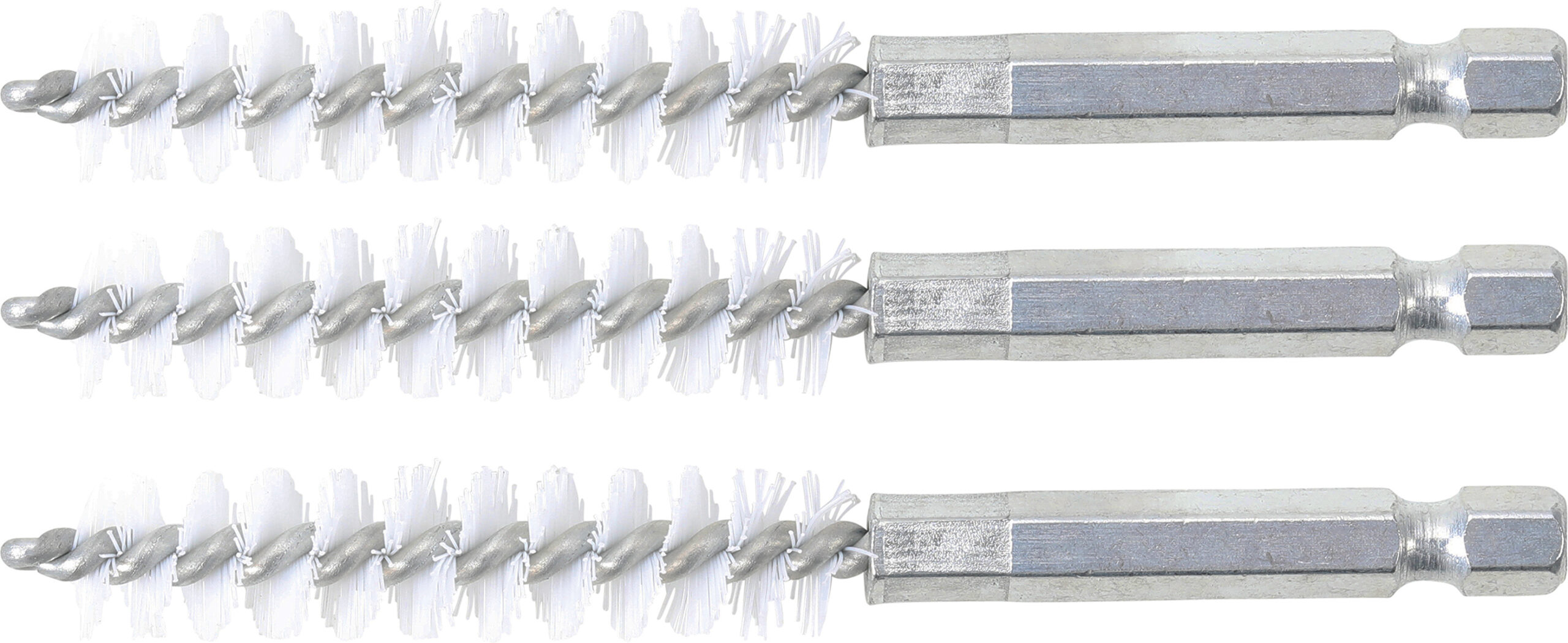 Nylonborste | 11 mm | 6,3 mm (1/4") | 3-delig