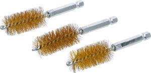 Mässingsborste | 19 mm | 6,3 mm (1/4") | 3-delig