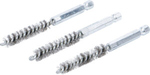 Stålborste | 9 mm | 6,3 mm (1/4") | 3-delig