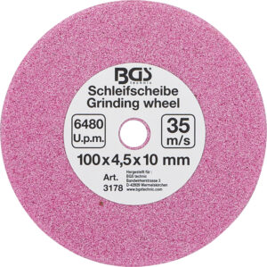Slipskiva | för BGS 3180 | Ø 100 x 4,5 x 10 mm