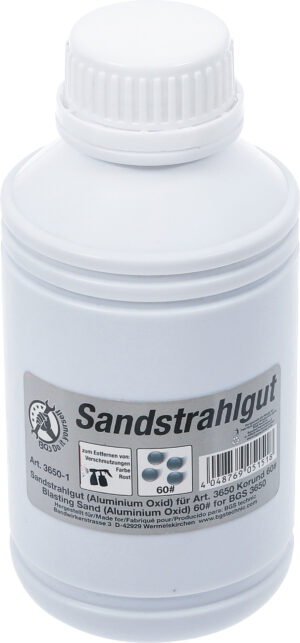 Blästringssand | Aluminiumoxid | Korund 60# | 850 g