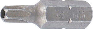 Bit | Längd 30 mm | Yttre sexkant 8 mm (5/16") | T-Profil (för Torx) med borrning T30