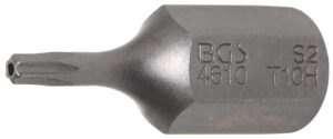 Bit | Längd 30 mm | Yttre sexkant 10 mm (3/8") | T-Profil (för Torx) med borrning T10