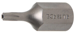 Bit | Längd 30 mm | Yttre sexkant 10 mm (3/8") | T-Profil (för Torx) med borrning T15