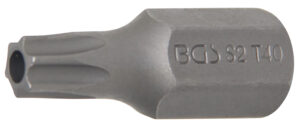 Bit | Längd 30 mm | Yttre sexkant 10 mm (3/8") | T-Profil (för Torx) med borrning T40