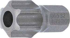 Bit | Längd 30 mm | Yttre sexkant 10 mm (3/8") | T-Profil (för Torx) med borrning T70