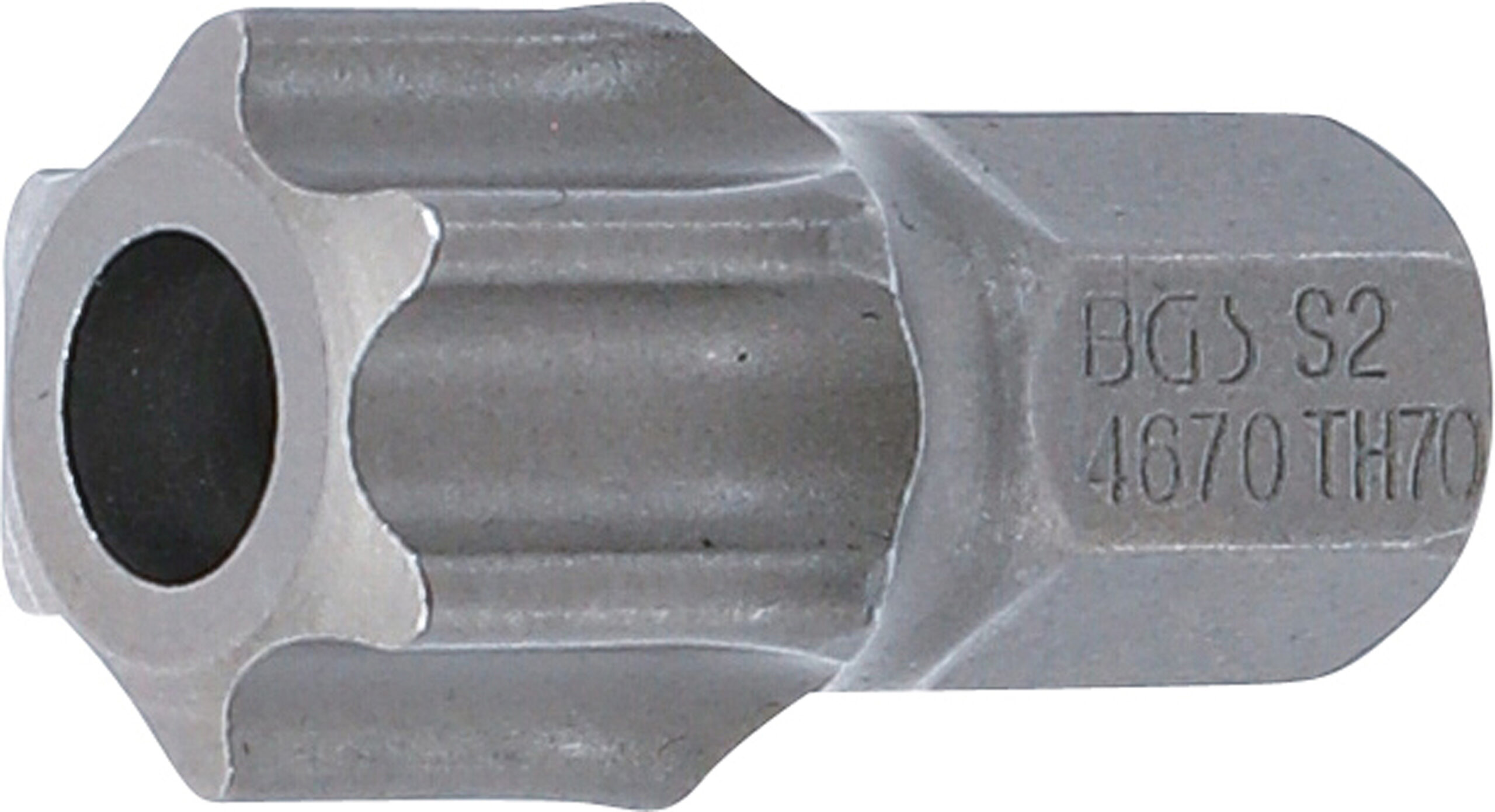 Bit | Längd 30 mm | Yttre sexkant 10 mm (3/8") | T-Profil (för Torx) med borrning T70