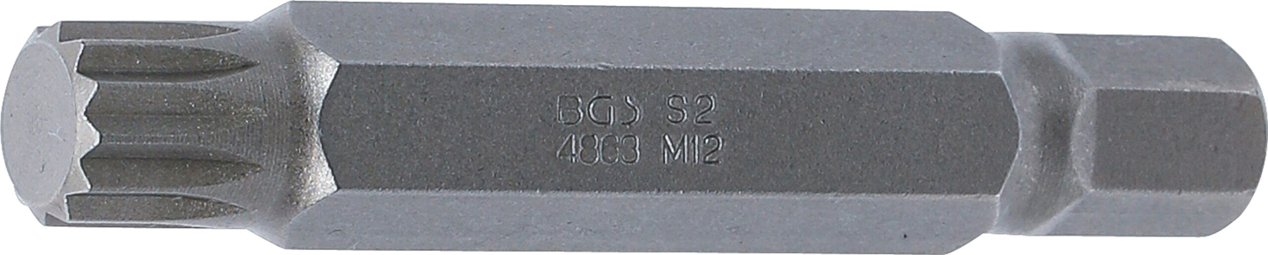 Bit | Längd 75 mm | Yttre sexkant 10 mm (3/8") | Inre mångtandad (för XZN) M12