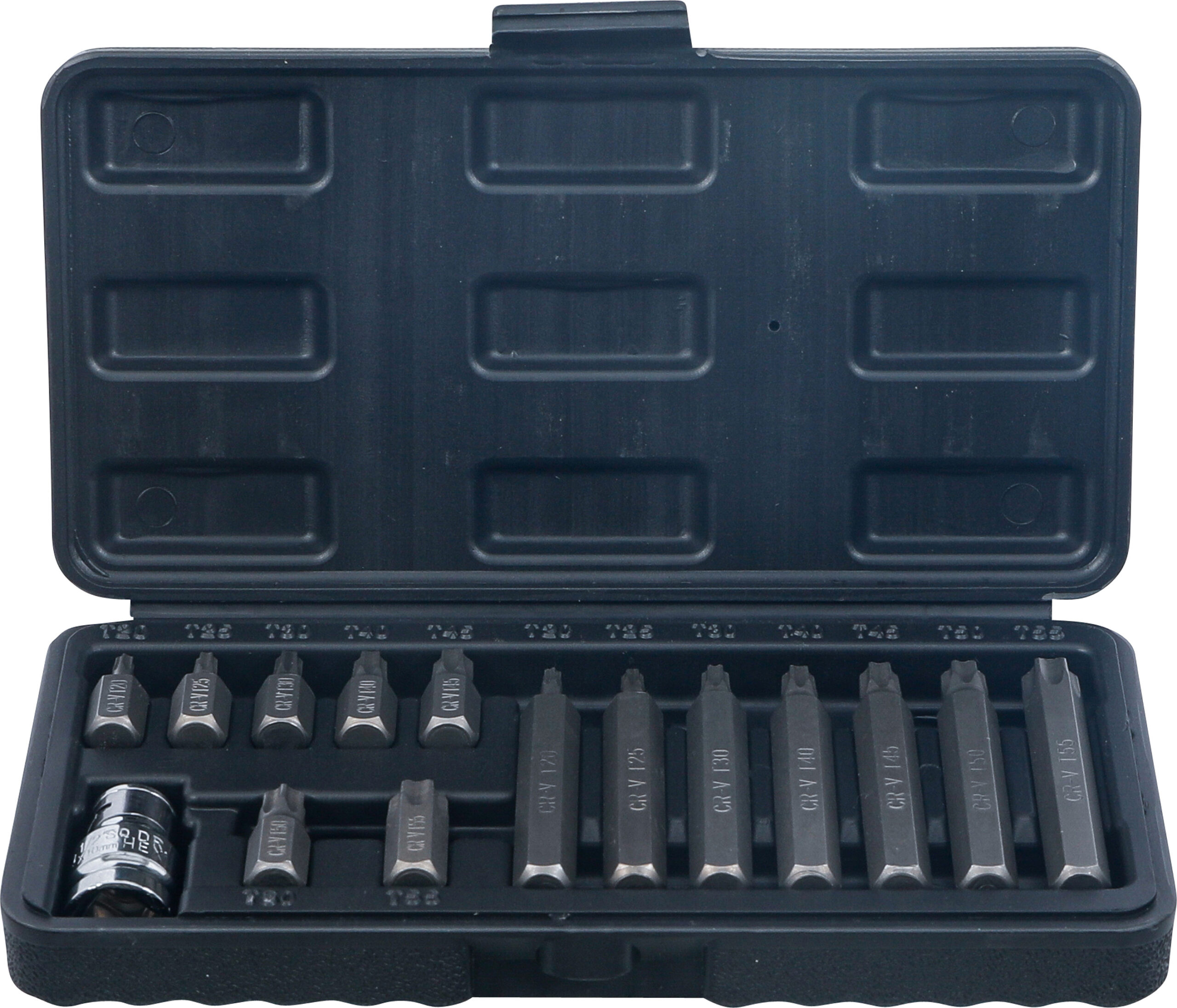 Bit-sats | Yttre sexkant 10 mm (3/8") | T-Profil (för Torx) | 15 delar