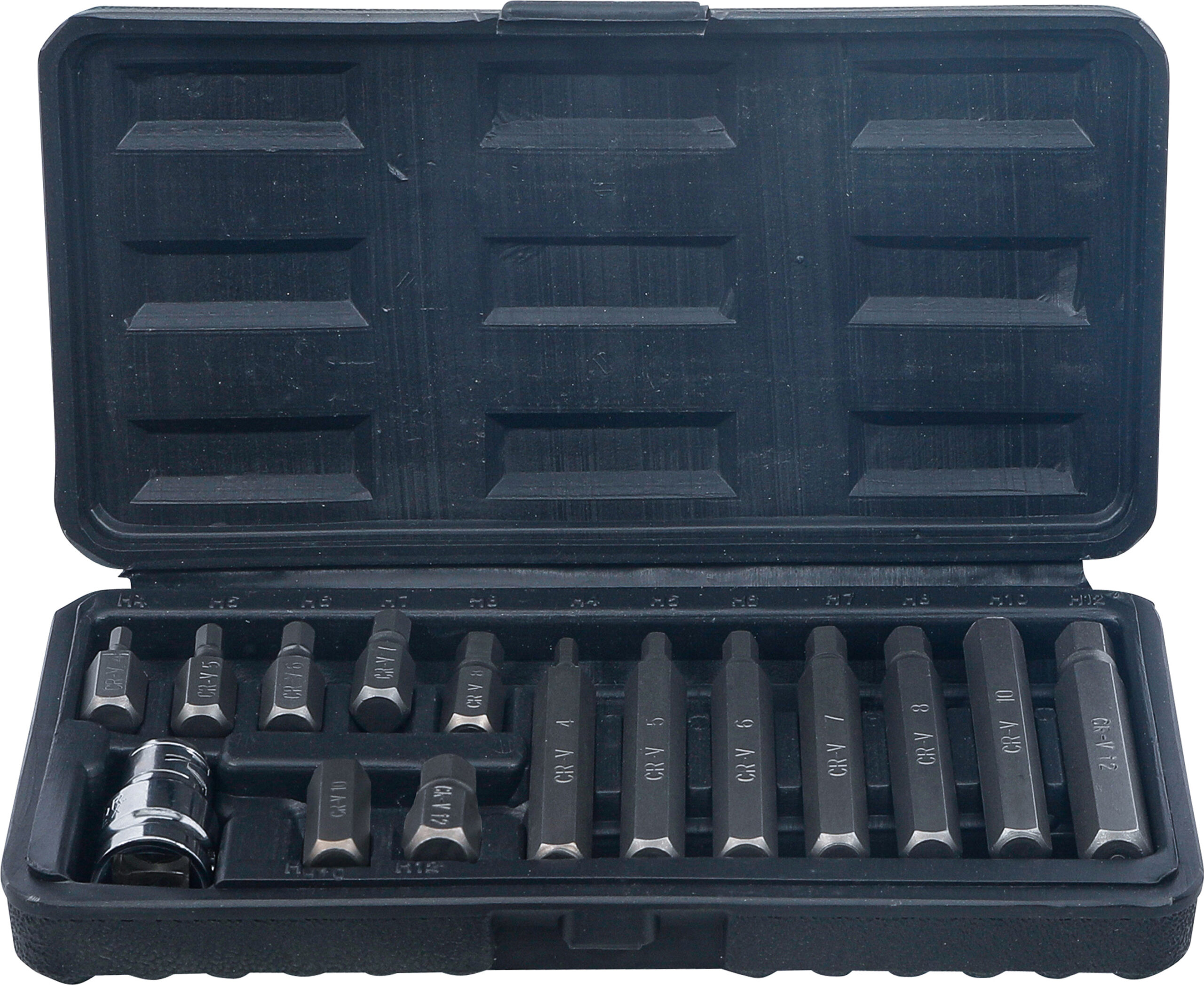 Bit-sats | Yttre sexkant 10 mm (3/8") | Inre sexkant | 15 delar