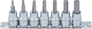 Bit-Insats-sats | 10 mm (3/8") | Inre sexkant 1/8" - 3/8" | Tumsstorlekar | 7 delar