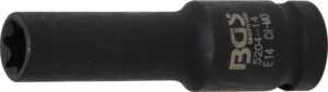 Krafthylsa E-profil, djup | 12,5 mm (1/2") | E14