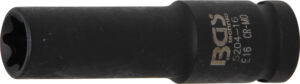 Krafthylsa E-profil, djup | 12,5 mm (1/2") | E16