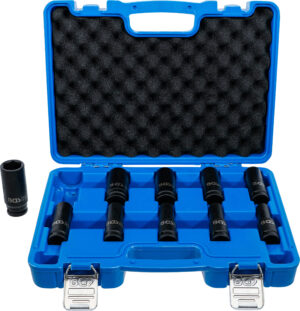 Krafthylsa-sats Sexkant, djup | 12,5 mm (1/2") | 10 - 24 mm | 10 delar