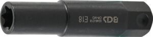 Hylsa E-profil, extra lång | Yttre sexkant 22 mm | E18