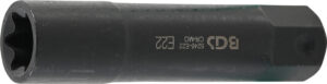 Hylsa E-profil, extra lång | Yttre sexkant 22 mm | E22