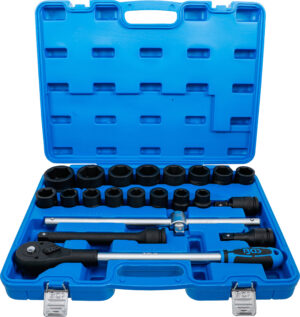 Kraft-Hylsnyckel-sats | 20 mm (3/4") | 21 delar