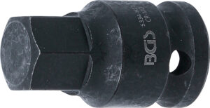 Kraft-Bit-Insats | Längd 42 mm | 12,5 mm (1/2") | Inre sexkant 17 mm