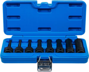 Kraft-Bit-Insats-sats | 12,5 mm (1/2") | Inre sexkant 5 - 19 mm | 8 delar