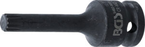 Kraft-Bit-Insats | Längd 75 mm | 12,5 mm (1/2") | Inre mångtandad (för XZN) M10