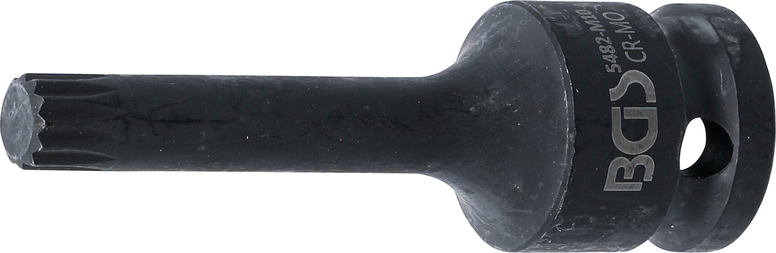Kraft-Bit-Insats | Längd 75 mm | 12,5 mm (1/2") | Inre mångtandad (för XZN) M10