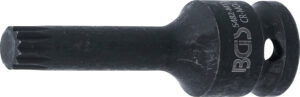 Kraft-Bit-Insats | Längd 75 mm | 12,5 mm (1/2") | Inre mångtandad (för XZN) M12