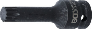 Kraft-Bit-Insats | Längd 78 mm | 12,5 mm (1/2") | Inre mångtandad (för XZN) M14