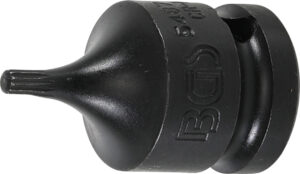 Kraft-Bit-Insats | Längd 43 mm | 12,5 mm (1/2") | Inre mångtandad (för XZN) M4