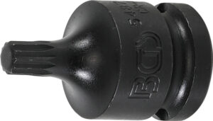 Kraft-Bit-Insats | Längd 43 mm | 12,5 mm (1/2") | Inre mångtandad (för XZN) M8