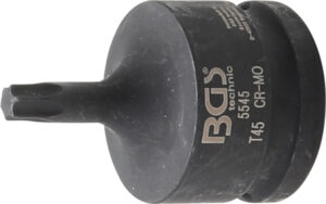 Kraft-Bit-Insats | Längd 60 mm | 20 mm (3/4") | T-Profil (för Torx) T45