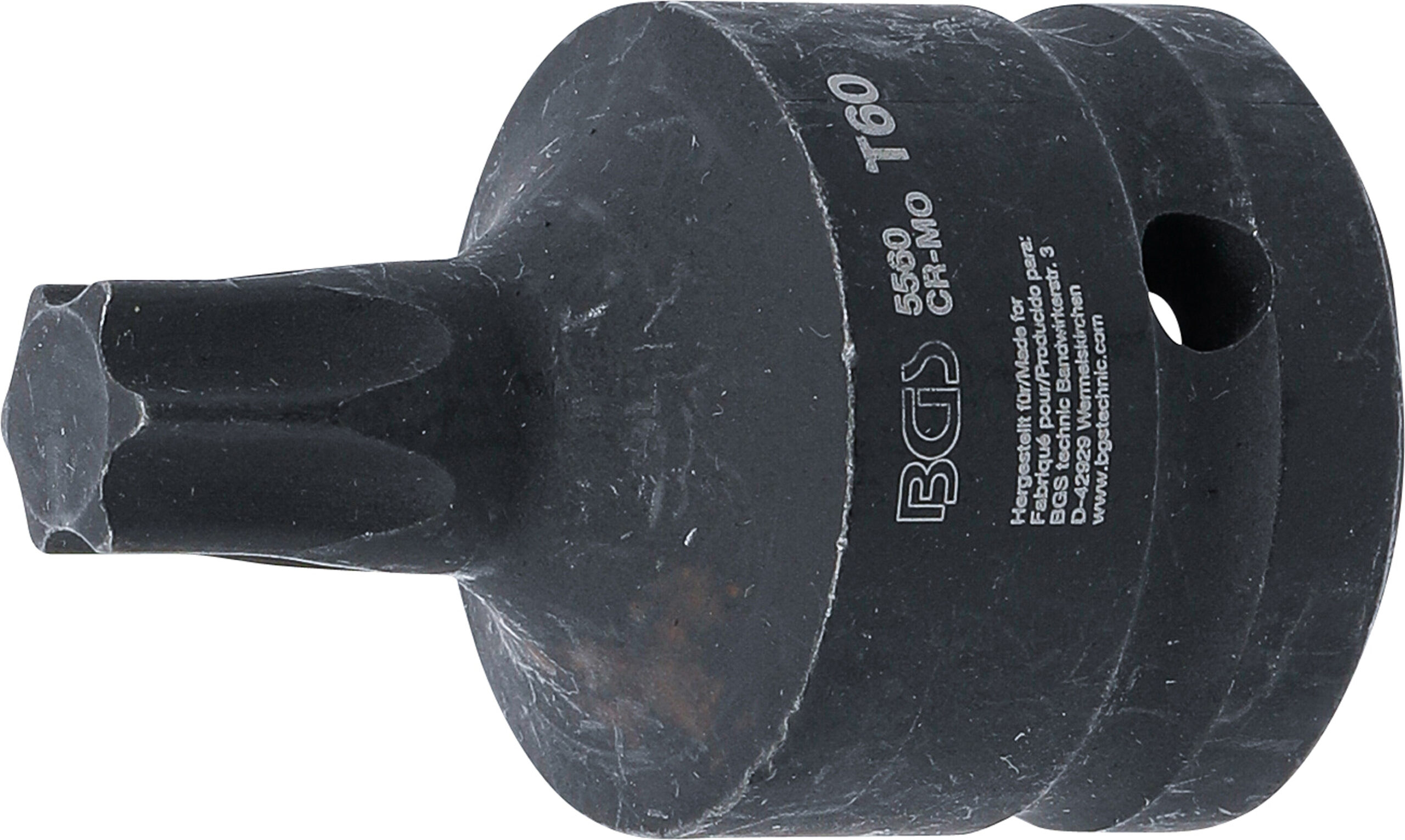Kraft-Bit-Insats | Längd 60 mm | 20 mm (3/4") | T-Profil (för Torx) T60