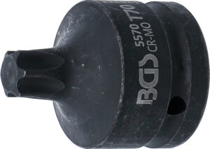 Kraft-Bit-Insats | Längd 60 mm | 20 mm (3/4") | T-Profil (för Torx) T70