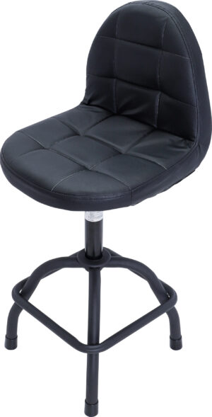Verkstads-svängstol med ryggstöd | höjdinställbar