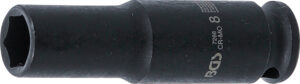 Krafthylsa Sexkant, djup | 6,3 mm (1/4") | 8 mm
