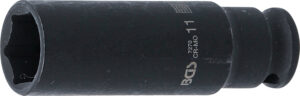 Krafthylsa Sexkant, djup | 6,3 mm (1/4") | 11 mm