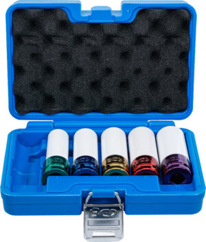 Kraft-Skoninsats-sats | 12,5 mm (1/2") | 15 / 17 / 19 / 21 / 22 mm / MS17 | 6 delar