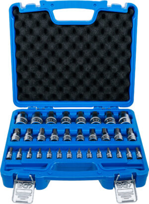 Bit-Insats-sats | 6,3 mm (1/4") / 10 mm (3/8") / 12,5 mm (1/2") | Inre sexkant 2 - 19 mm / 1/4 - 9/16" | Metriska och tumsstorlekar | 32 delar